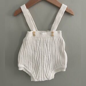 Cotton Knit Overalls